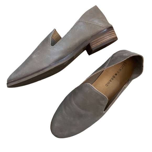 Lucky Brand Shoes - Lucky Brand | ankle boots soft leather size 7 grey low heal round toe boho